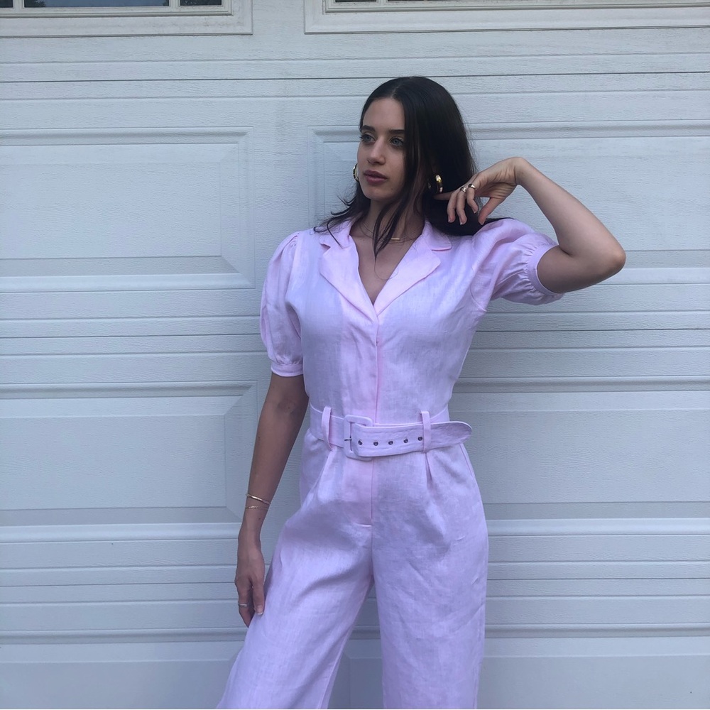 Faithfull the brand jumpsuit in pink